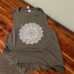 Slightly Buddha L Bloom Muscle Tee